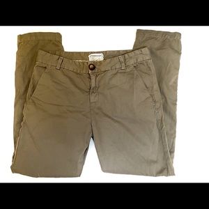 Current Elliott High Waist Light Olive Skinny Pant